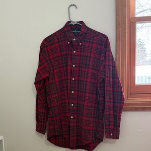 Ralph Lauren Classic Red Plaid Men's Shirt